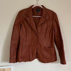 Vintage Brown Leather Jacket